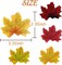500PCS Artificial Autumn Maple Leaves Mixed Fall Colored Leaf